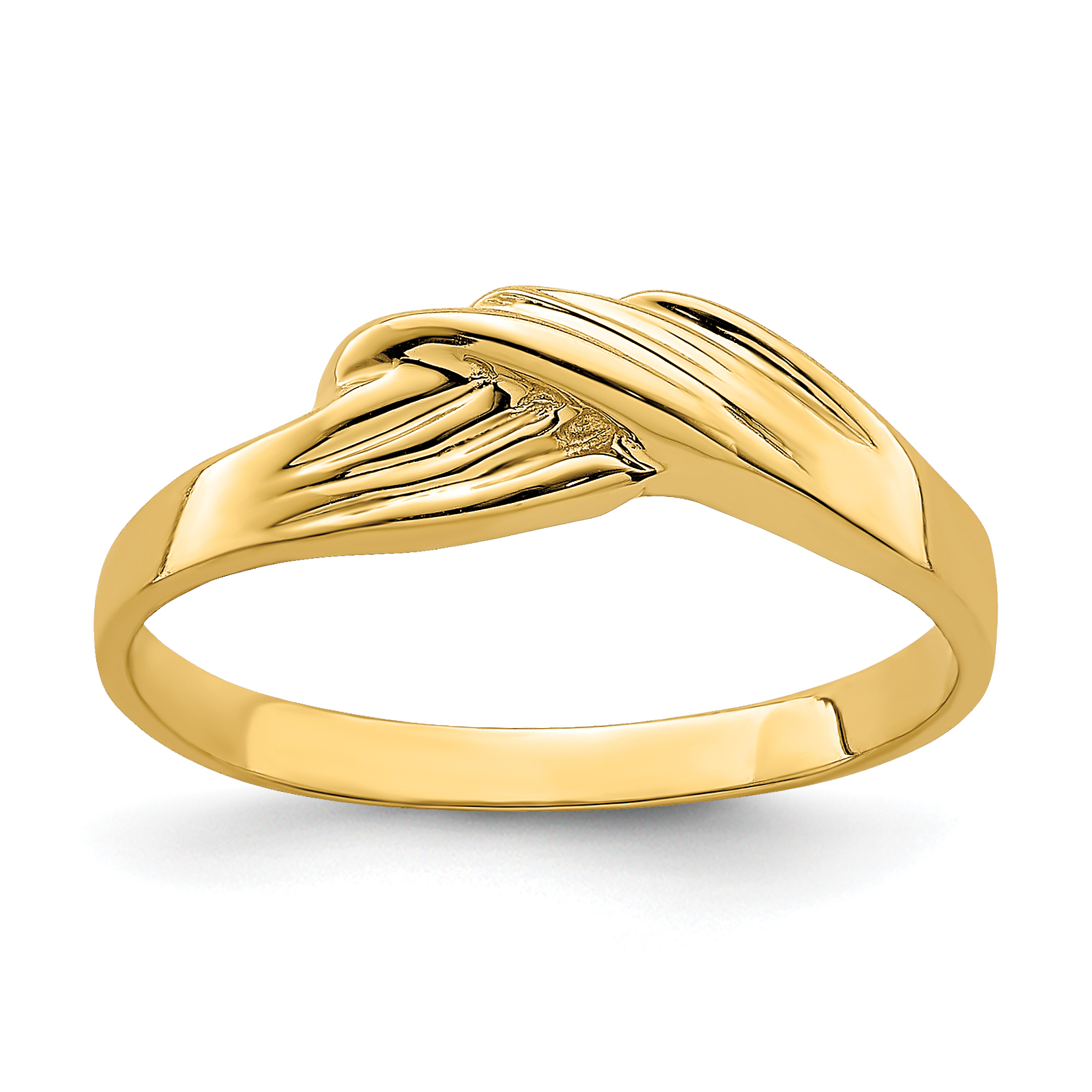 Lex & Lu 14k Yellow Gold Freeform Ring Size 6 | eBay