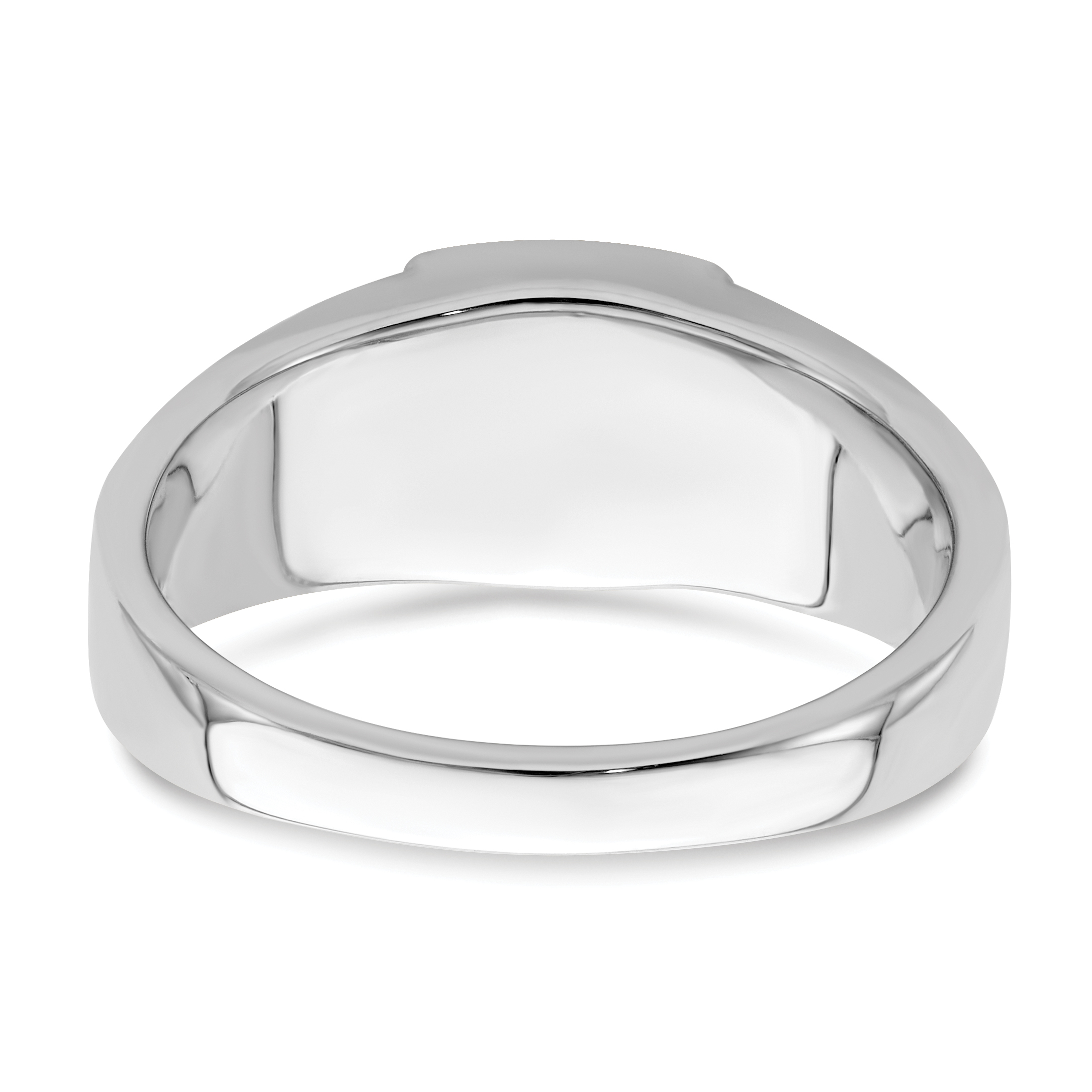 Lex & Lu 14k White Gold Onyx & Diamond Men's Ring LAL4463 | eBay