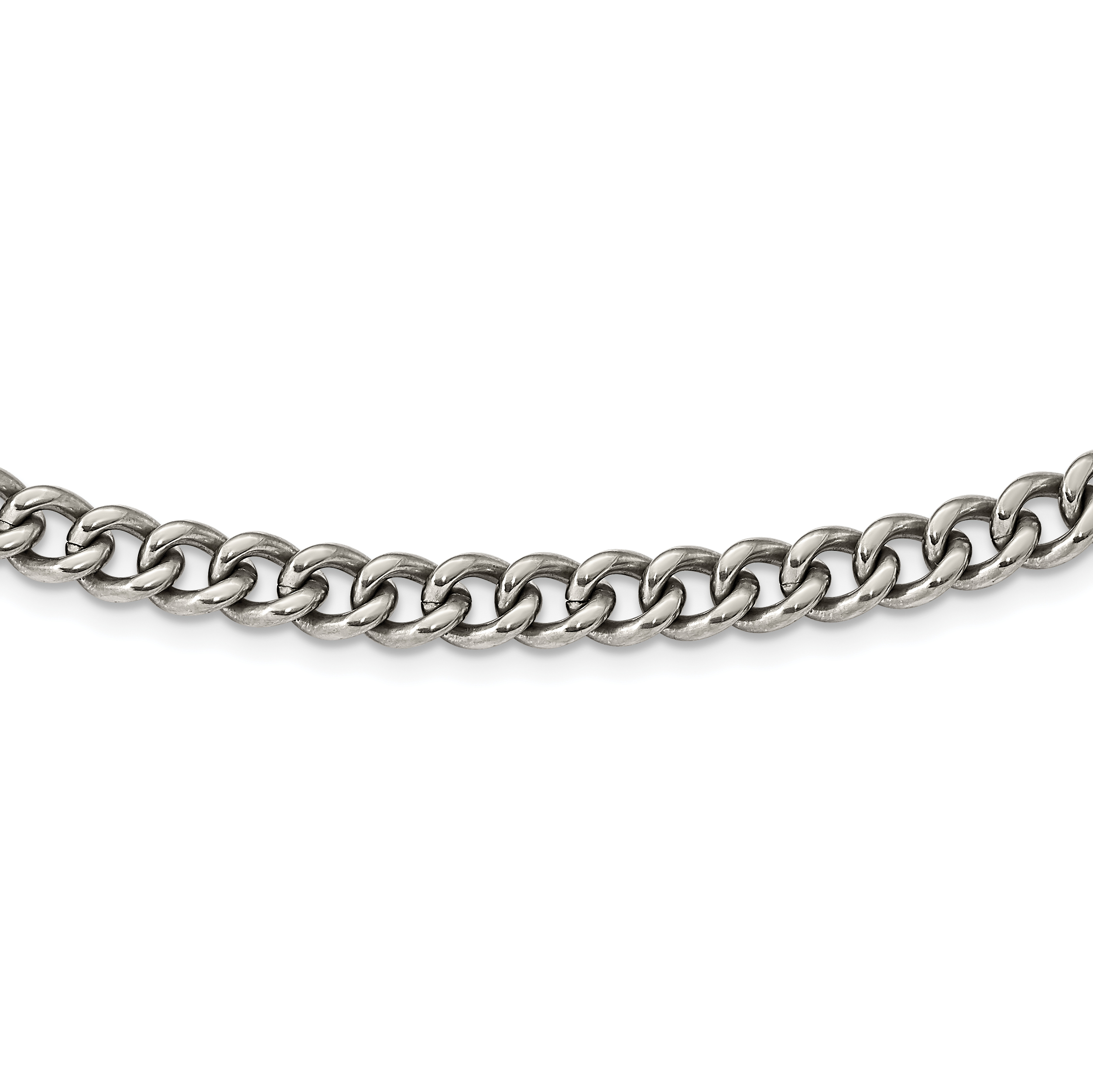 Lex & Lu Titanium Polished 7.5mm 22