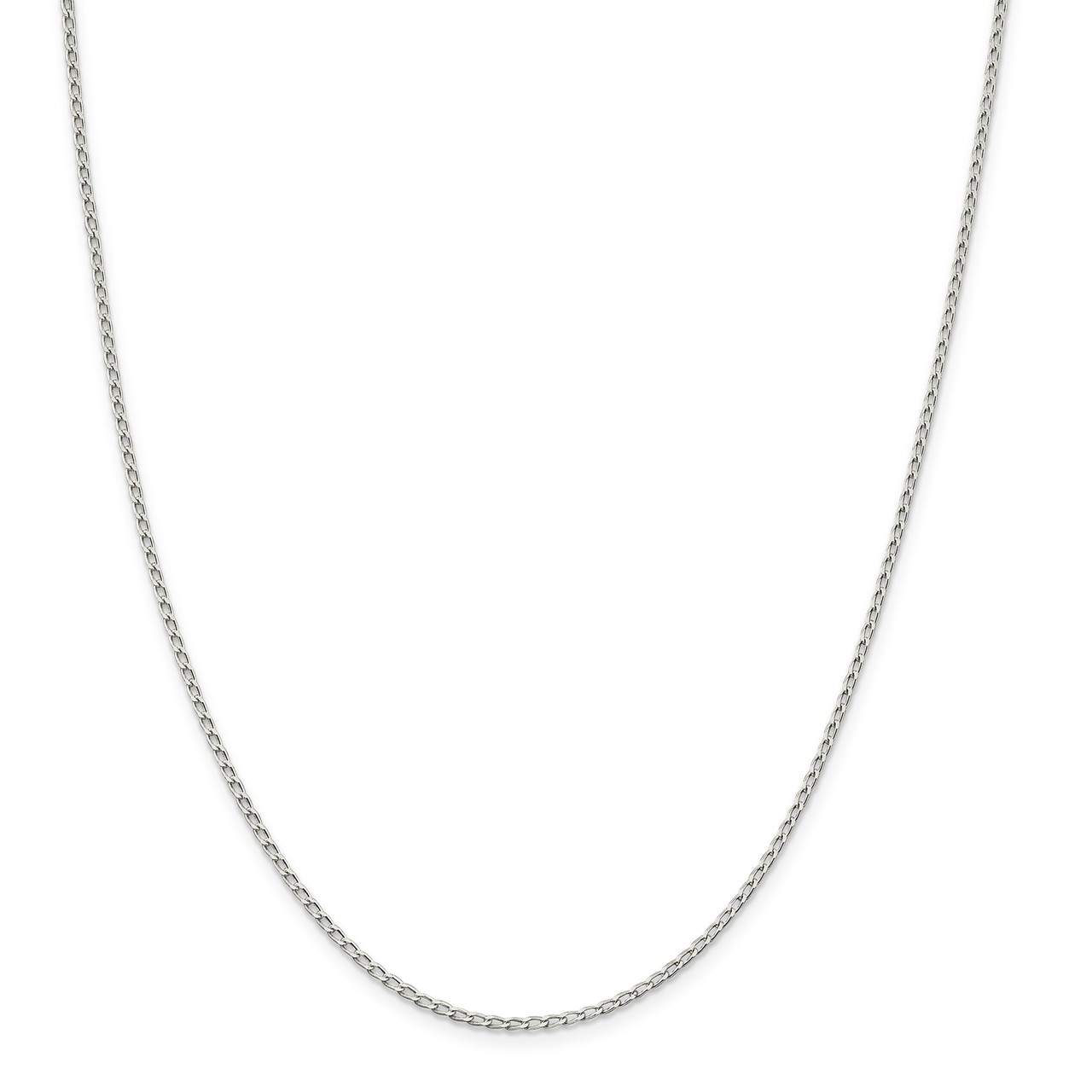 【美品・直営店購入】20inch5MM OPEN-LINK NECKLACE Open Link Necklace Adjustable 51-56cm/20-22' in Sterling