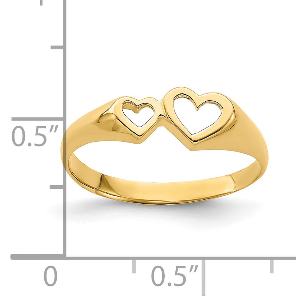 14K Yellow Gold Pave Diamond Heart Curb Link Bracelet