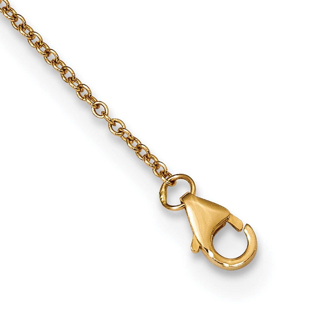 Leslie's 14k Yellow Gold Polished D/C Ball Necklace LF1083