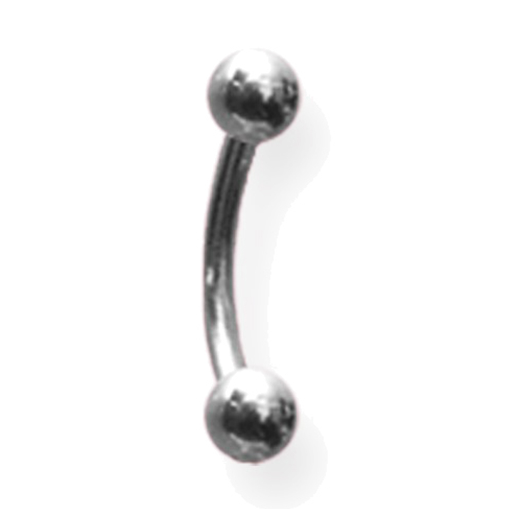 Titanium Curved Barbell 16 Gauge 5/16 Titanium Curved Barbell 16 Gauge 5/16
