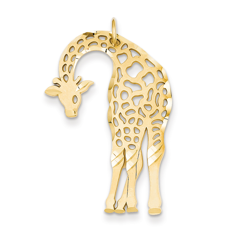 14k Yellow Gold Giraffe Charm C1163 | eBay