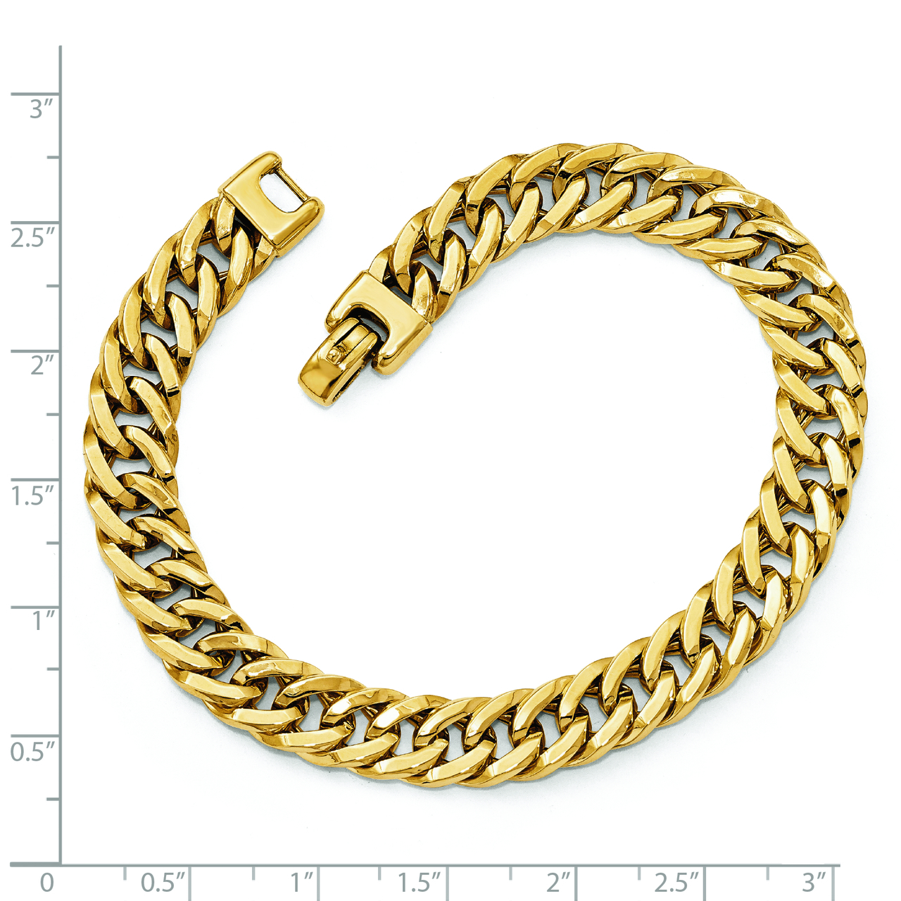 Leslie's 14k Yellow Gold Polished Men's Bracelet LF787-8 | eBay